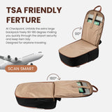 LOVEVOOK Laptop Backpack for Women, 17.3 Inch Business Backpack Purse, Large Capacity Casual Daypack, Work Computer Backpack, Travel Backpack for College, Black