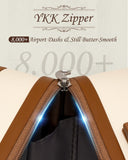 TAKUMI Luggage Sets 5 Piece Lightweight Carry On luggage with Duffel Bag ABS+PC Hardshell Suitcases with YKK zippers Double Spinner Wheels Travel Luggage with TSA Lock(WHITE BROWN, 5 PIECE SET)