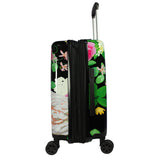 World Traveler VentureX Airline Approved 2-Piece Carry-On Luggage Set – Lightweight Hardside Polycarbonate Suitcase with Spinner Wheels - Peonies