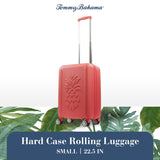 FUL Tommy Bahama 22.5 Inches Rolling Carry On, Hard-Sided Suitcases with Spinner Wheels, Coral