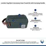 London Fog Men's Travel Accessory Case with Handle