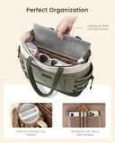 LOVEVOOK Tote Bag for Women, Puffer Tote Bag with Large Cup Holder, Lightweight Shoulder Bag Handbag for Travel, Work, Gym