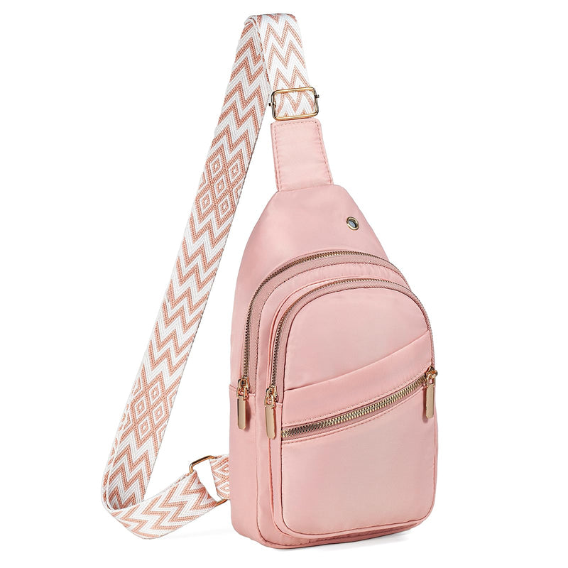 Xsecnua Crossbody Sling Bag Small Sling Backpack, Cross Body Bag Chest Bag for Women Men Travel Hiking Daypack