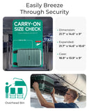 BAGSMART Carry On Luggage 22x14x9 Airline Approved with Spinner Wheels,Lightweight 20 Inch Luggage with TSA Lock,Expandable Hard Shell Carry On Suitcases for Men Women,Pine Green