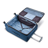 Samsonite Solyte DLX Softside Expandable Luggage with Spinner Wheels, Mediterranean Blue, Checked-Large 29-Inch
