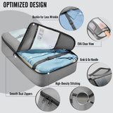 Veken 8 Set Packing Cubes for Travel Essentials, Suitcase Organizer Bags in 4 Sizes, Carry-On Luggage Accessories with Large Laundry & Hanging Toiletry Bag, Must-Have for Airplane, Road Trip & Camping