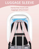 MATEIN Pink Laptop Backpack, 17 Inch TSA Approved Travel Carry On Backpack for Women, Large Work Compuer Bag with Charging Hole & Luggage Strap, Water Resistant Anti Theft College Nurse Bag
