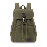 Qyoubi Canvas Fashion Backpacks Purse Casual Outdoor Shopping Daypacks Sports Rucksack Hiking Travel Multipurpose Bag Green