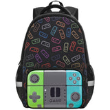 TFAUR Boys Backpack for School,Gamer Backpack for Boys Kids,Boy Bookbag for Elementary Middle School Student,Video Game Bookbag For Boy Kids Teen Age 6-14,17″