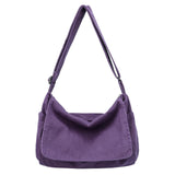 Canvas Messenger Bag for Women Men Vintage Satchel Bag Aesthetic Crossbody Shoulder Bag Casual Sling Bag (A-Purple)