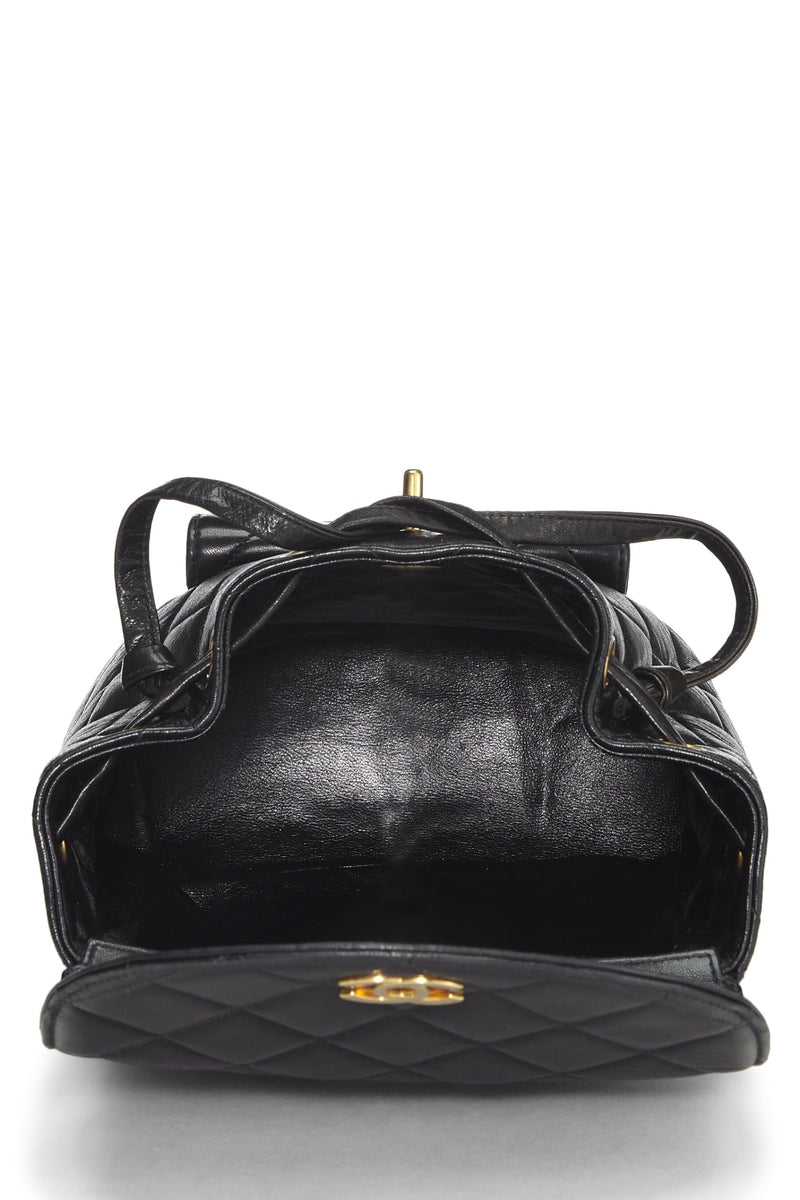Chanel, Pre-Loved Quilted Lambskin Classic Backpack, Black