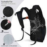 HIGH EXPERIENCE Hiking Backpack 10L/15L Small Daypack Lightweight Packable Travel Foldable Water Resistan for Women Men (Black, 10L)