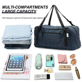HOLYLUCK Foldable Travel Duffel Bag For Women & Men Luggage Great for Gym (Navy Blue)