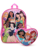 Fast Forward Disney Princess Girls Backpack and Lunch Box Set - 2 Piece 15 Inch School Backpack With Detachable Lunch Bag Set, Size One Size, Disney Princess Heart Lunch