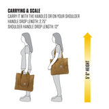 Carhartt Vertical 18L Firm Duck Tote Bag, Firm Duck Cotton Material W/Hand and Shoulder Straps, Carhartt Brown