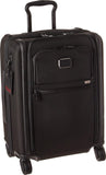 TUMI - Alpha Large Dual Access Expandable 4-Wheeled Carry-On Luggage - Zipper Expansion - Durable and Lightweight Travel Suitcase - TSA Lock Tracer - Dark Black