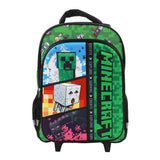 Minecraft Rolling 16” Backpack with Adjustable Handle
