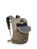 Osprey Quasar 26L Commuter Backpack, Alpaca Tan/Latte Brown Heather