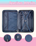 TTOVALIGERIA Luggage Sets 2 Piece, Hard Shell Expandable Carry on Suitcase with Spinner Wheels and TSA Lock, Lightweight Travel Luggage Set