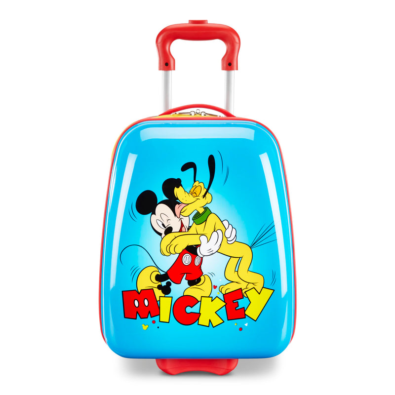 American Tourister Disney Mickey Mouse Kids Carry-On Luggage, Hardside With Single Spinner Wheels