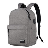 SUPACOOL Casual Laptop Backpack for Men and Women, Backpack for College, USB Charging Port, Lightweight Pack Back(Light grey)