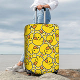 Lukbfall Cute Rubber Ducks Luggage Suitcase Covers Elastic Washable Yellow Cartoon Ducky Luggage Protector Travel Suitcase Protective Cover For Kid And Adult, S (Fit 18-21 Inch Luggage)
