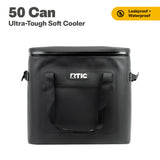 RTIC Soft Cooler 40 Can, Insulated Bag Portable Ice Chest Box for Lunch, Beach, Drink, Beverage, Travel, Camping, Picnic, Car, Trips, Floating Cooler Leak-Proof with Zipper, Black
