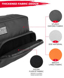 KEMIMOTO Motorcycle Bag, Handlebar Tool Bag Storage Accessory Saddlebag Universal for Front Fork Handle Bar Sissy Bar Compatible with Cruiser Softail Dyna Sportsters