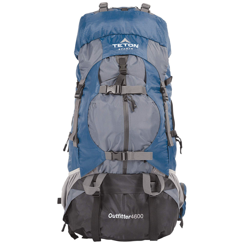 Teton Outfitter 4600 Ultralight Internal Frame High-Performance Backpack for Hiking, Camping, Travel, and Outdoor Activities; 75L, Blue