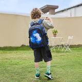 mezhsa Boys Backpack Kids Bookbag Durable Elementary Middle School Bags Soccer 18in (X-Blue)