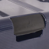 Nautica Maker Hardside Spinner Luggage, lightweight, Navy/Yellow, Carry-On 21-Inch