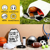 Lightweight Drawstring Sport Bag, Martial Arts Bag - Hi I'm the Taekwondo Girl, Taekwondo Practical Drawstring Backpack, Quick-drying and Moisture-proof Cinch Bags for Gym, Sports, Training 083