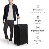 TUMI - Aerotour 4 Wheel Expandable Luggage - Men's and Women's Lightweight Business and Leisure Travel Suitcase - 31" Extended Trip Expandable Packing Case, Navy