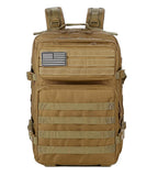 QT&QY 45L Military Tactical Backpacks Molle Army Assault Pack 3 Day Bug Out Bag Hiking Treeking Rucksack