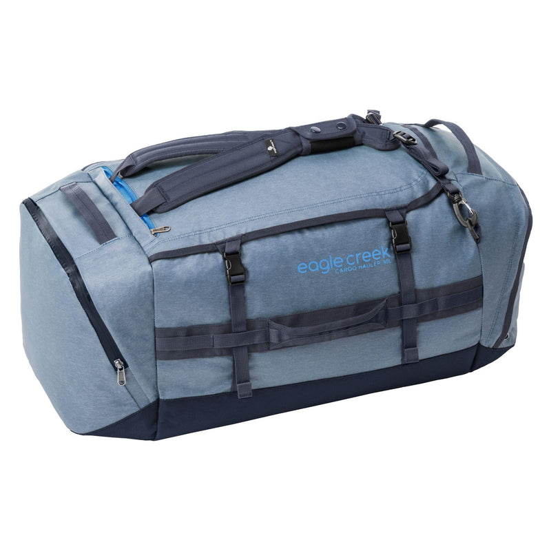 Eagle Creek Cargo Hauler Duffel Bag - Carry-On Duffel Bag for Travel - Easy Access Compartments - Lockable Zipper Opening - Water Resistant - Glacier Blue - 90L