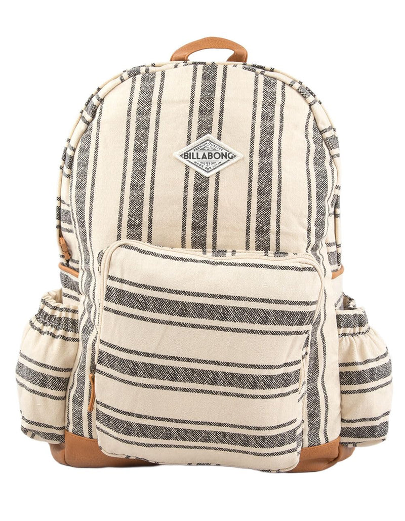 Billabong Womens Home Abroad Backpack, Black & White