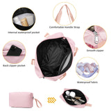 LARVENDER Luggage Sets 3 Piece with Duffel Bag Hardside PP Carry On Suitcase with 360° Spinner Wheels TSA Lock Luggage Sets for Women, Orchid Pink