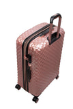 It Luggage Glitzy 31" Hardside Checked 8 Wheel Expandable Spinner, Metallic Rose Gold
