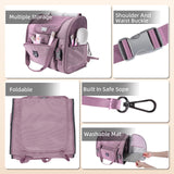 Lollimeow Expandable Cat Carrier Backpack for Large Cats - Airline Approved Pet Carrier Backpack for Small Dogs, Hiking & Travel, Waterproof with Breathable Mesh, 14lbs Capacity (Plum, Standard)