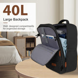 Romswi 21In Carry Sets, Expandable Carry On Luggage Set with Backpack, PC+ABS Hardside Carry-On Suitcase Set with YKK Zipper & Spinner Wheels Black