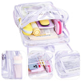abshoo Heavy Duty Clear Backpack for School Girls Transparent School Bookbag (Purple)