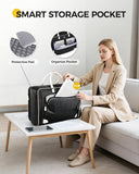 MATEIN Carry On Garment Bags for Airplanes, Women Travel Garment Bags for Dresses Up to 5 Suits with Aroma Pads, Convertible Hanging Clothes Suit Carrier with Shoe Compartment Fit 15.6" Laptop