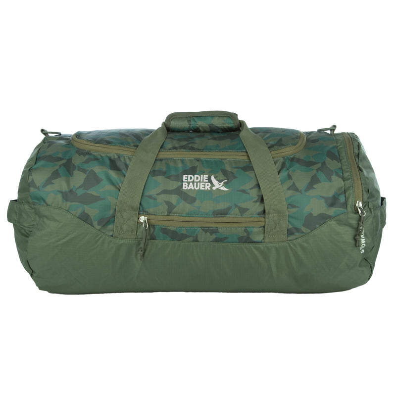 Eddie Bauer Stowaway Packable Duffel Bag| Travel | Foldable | Lightweight | Durable | Ripstop Polyester | 23" Length | 45L Capacity - Sprig Green