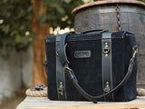 Trip Machine Company Leather Hybrid Saddlebag/sidebag Warrior All Black