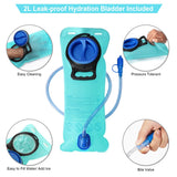 Hydration Backpack - Lightweight Water Backpack with 2L Water Bladder Bag, Running Hydration Vest Backpack for Men Women, Hydration Pack for Hiking, Cycling, Climbing MIYCOO (Black, 10L)