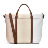 RADLEY London Rivington - Colourblock Women's Medium Leather Ziptop Satchel Bag, Clay Pink