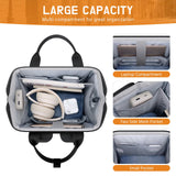 Maelstrom Laptop Backpack, Fits 15.6-17.3 Inch Travel Backpack Gift for Women Men, Waterproof College School Computer Bag, Anti-theft Business Work Bag with Luggage Strap (Black, 15.6 Inch)