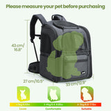 Pecute Cat Backpack Carrier, 30% Energy Saving Breathable Pet Backpack, Foldable Ergonomic Travel Carrier for Cats and Small Dogs, Ideal for Hiking, Outdoor Trips & Vet Visits