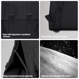 RAINS Messenger Bag, Backpack, Waterproof Classic Contemporary for travel and everyday use - Black