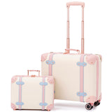 Miss.Box Vintage Luggage Set with Wheels, Retro Suitcase, Vintage Travel Luggage Set, Stylish Vintage Luggage Set for Women and Men | Backpacks4Less
